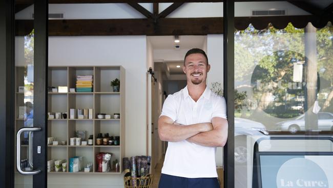 Damien Cook at his new health centre in Caringbah. Image: Dylan Robinson