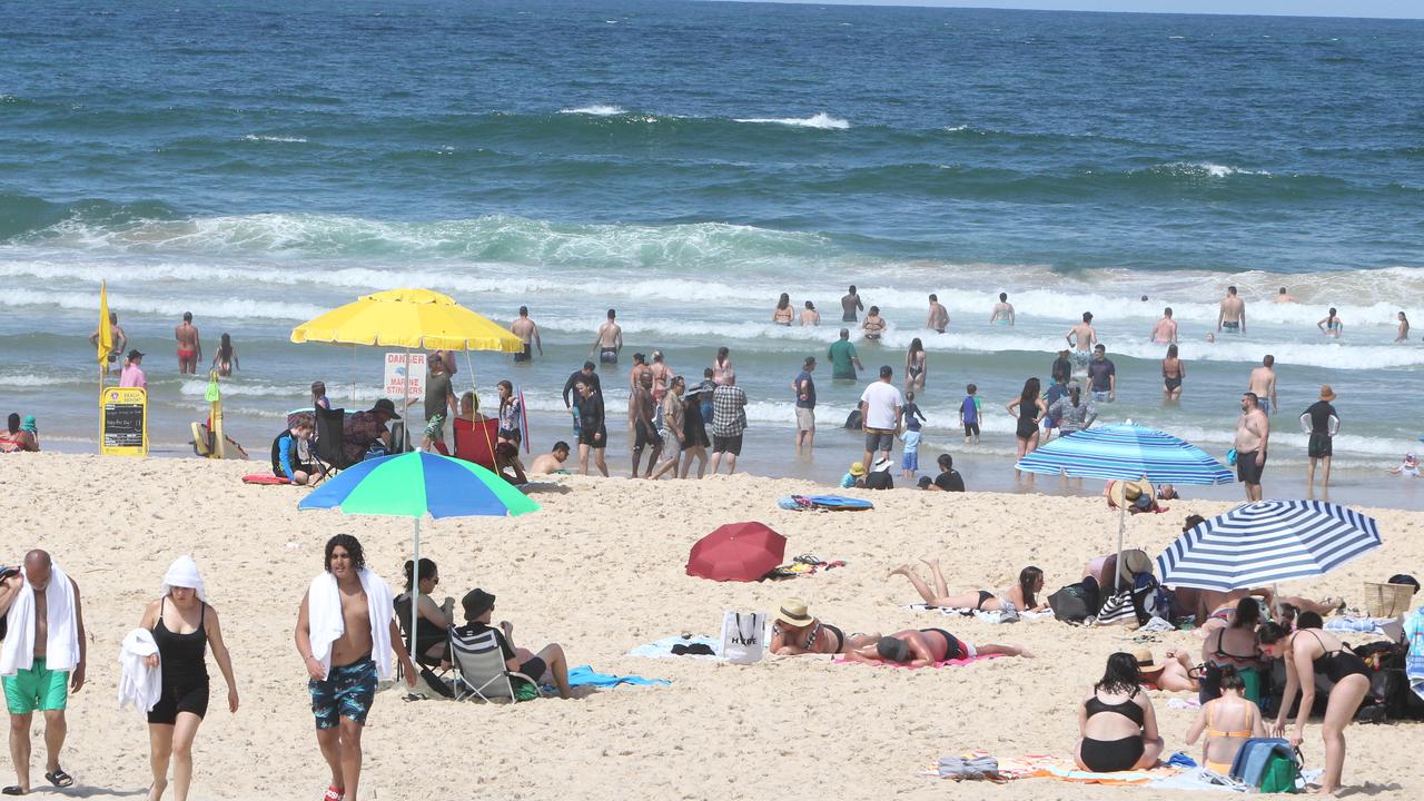 People celebrating Australia Day at Kurrawa Park Broadbeach. Pic Mike Batterham