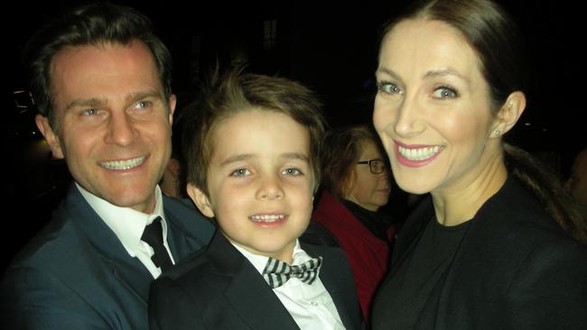 David Campbell with his fast-growing son Leo and wife Lisa.