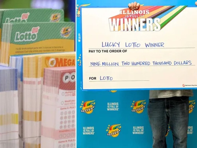 The man won AU$13.7 million after playing the wrong game at a local grocery store when a machine malfunctioned. Picture: Illinois Lottery