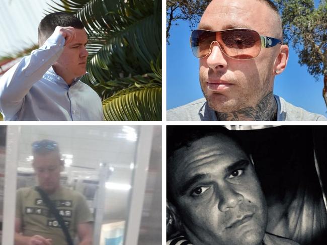 Northern Rivers violent offenders Bradley Presbury, Ayden Christopher Brown, James Peter Millington and Daniel Basinauro have been sentenced for their crimes.