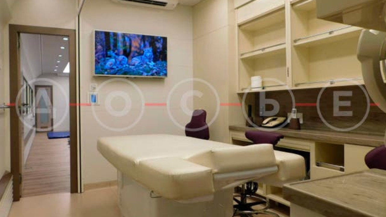 A health room houses a massage chair, medical equipment and anti-ageing beauty devices. Picture: The Dossier Centre.