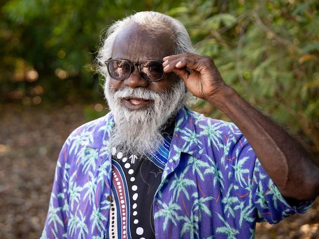 Uncle Jimmy, a 69-year-old Yolngu man from Darwin, had severe vision impairment caused by cataracts before getting surgery. Picture: Michael Amendolia