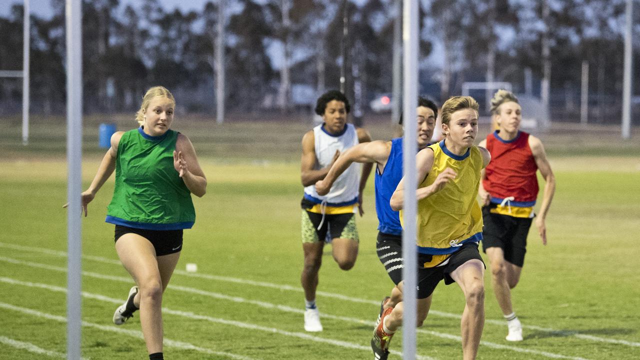 Will Kruger wins the Youths 120 metres. Arthur Postle Gift at Pittsworth. Saturday, 14th Sep, 2019.