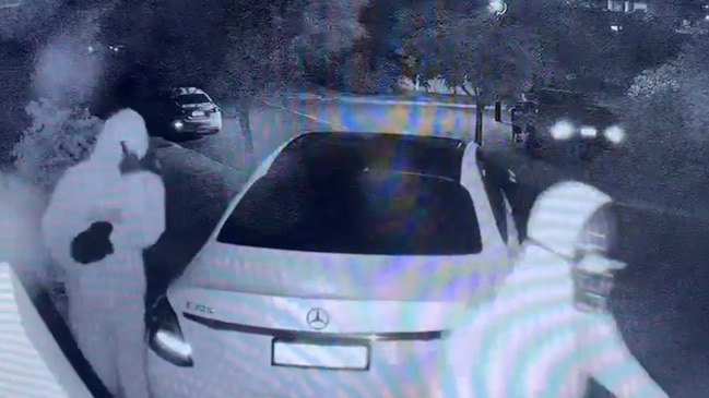 WATCH Youth allegedly invade and rob north Brisbane home, crash stolen Mercedes