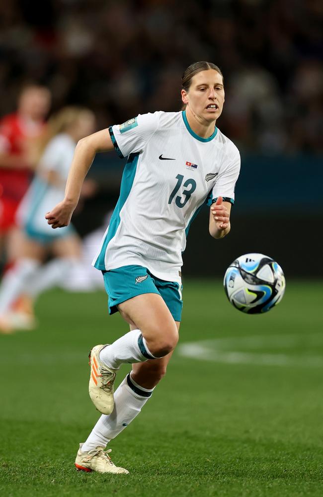 Rebekah Stott in action for New Zealand. Picture: Getty Images