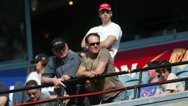 Terry Wallace watches on as Richmond take on Sydney in 2004.