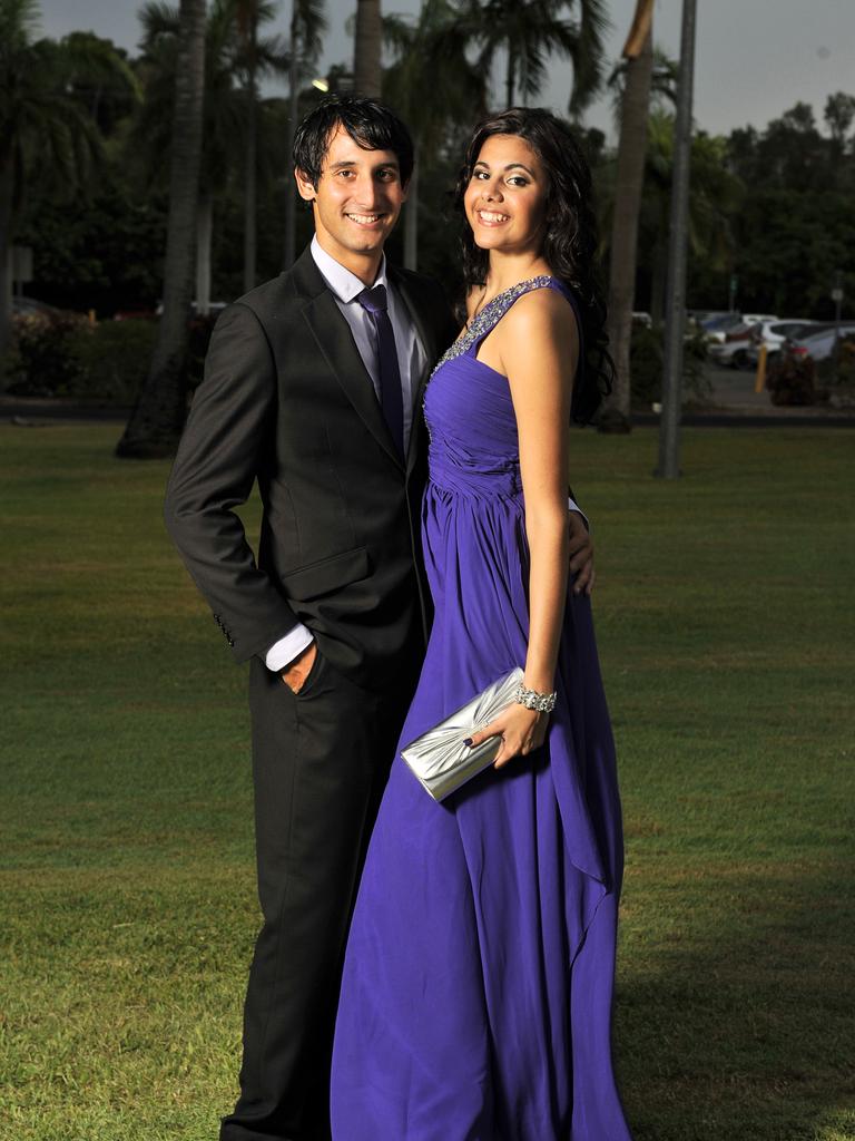 Sheldon Daye and Pamela Bright at the Palmerston Senior College 2012 formal at SkyCity Grand Ballroom.