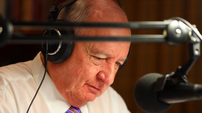 Alan Jones announced his retirement from radio. Picture: Kris Durston.