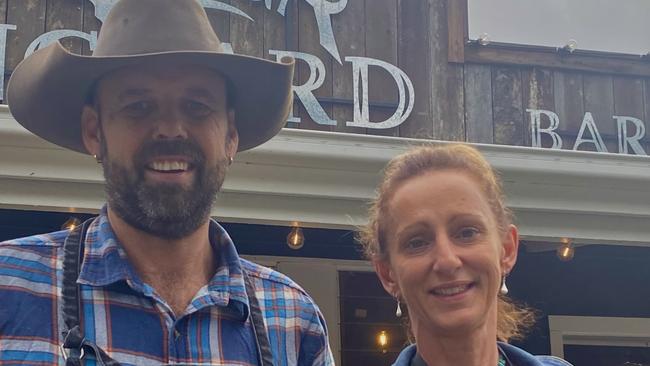 Matthew and Caz Crane have reinvigorated Woolooga’s town centre with the successful Woolooga Longyard. Photo: Elizabeth Neil