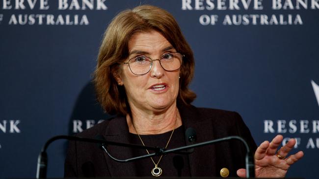 RBA Governor Michele Bullock has signalled a willingness to hike rates to tame persistent inflation. Picture: NewsWire / Nikki Short