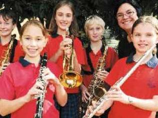 Sound education: Alstonville Public School band members were lucky enough to be playing in the Great Hall at Parliament House when Julia Gillard became the first female Prime Minister.