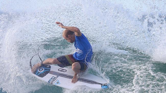 Stu Kennedy in action during round 3 of the Quiky Pro at Snapper Rocks on the Gold Coast. Pics Adam Head