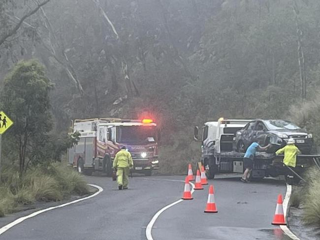 Rescue road crash at Pilbeam Drive on December 16