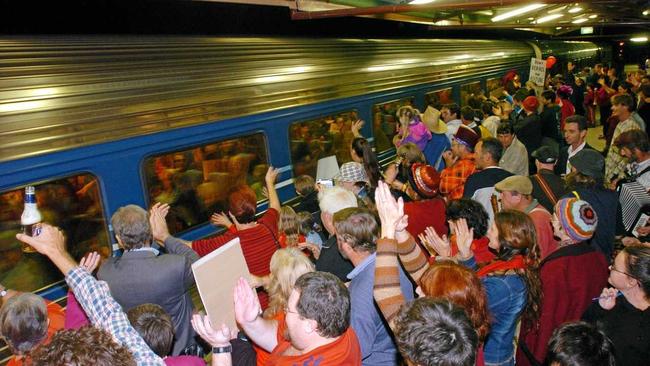 The last train to use the Lismore Railway station in 2004.Photo The Northern Star Archives. Picture: The Northern Star Archives