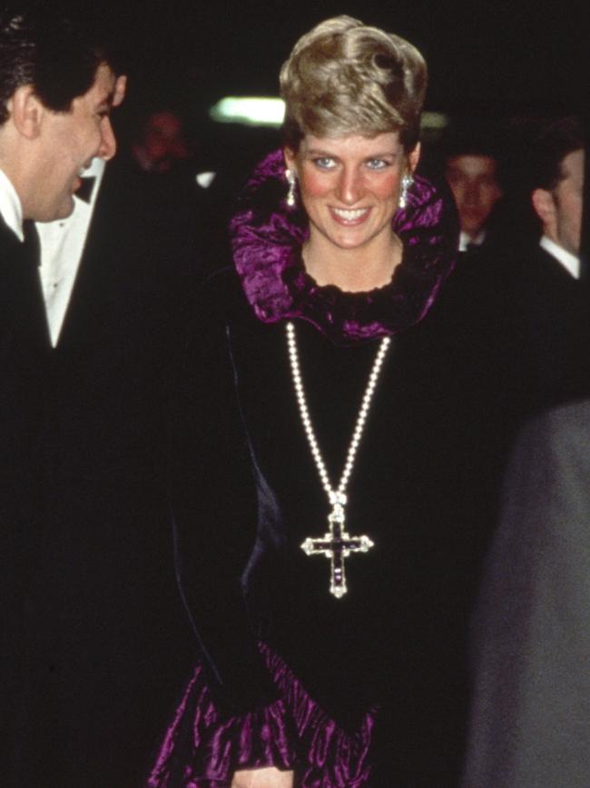 Princess Diana wore the pendant to a charity event in 1987. Picture: Tim Graham Photo Library via Getty Images