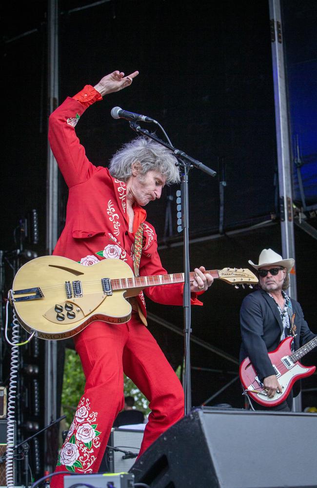 Nineties rocks gods You Am I and frontman Tim Rogers continues to command Australia’s big stages. Picture Emma Brasier