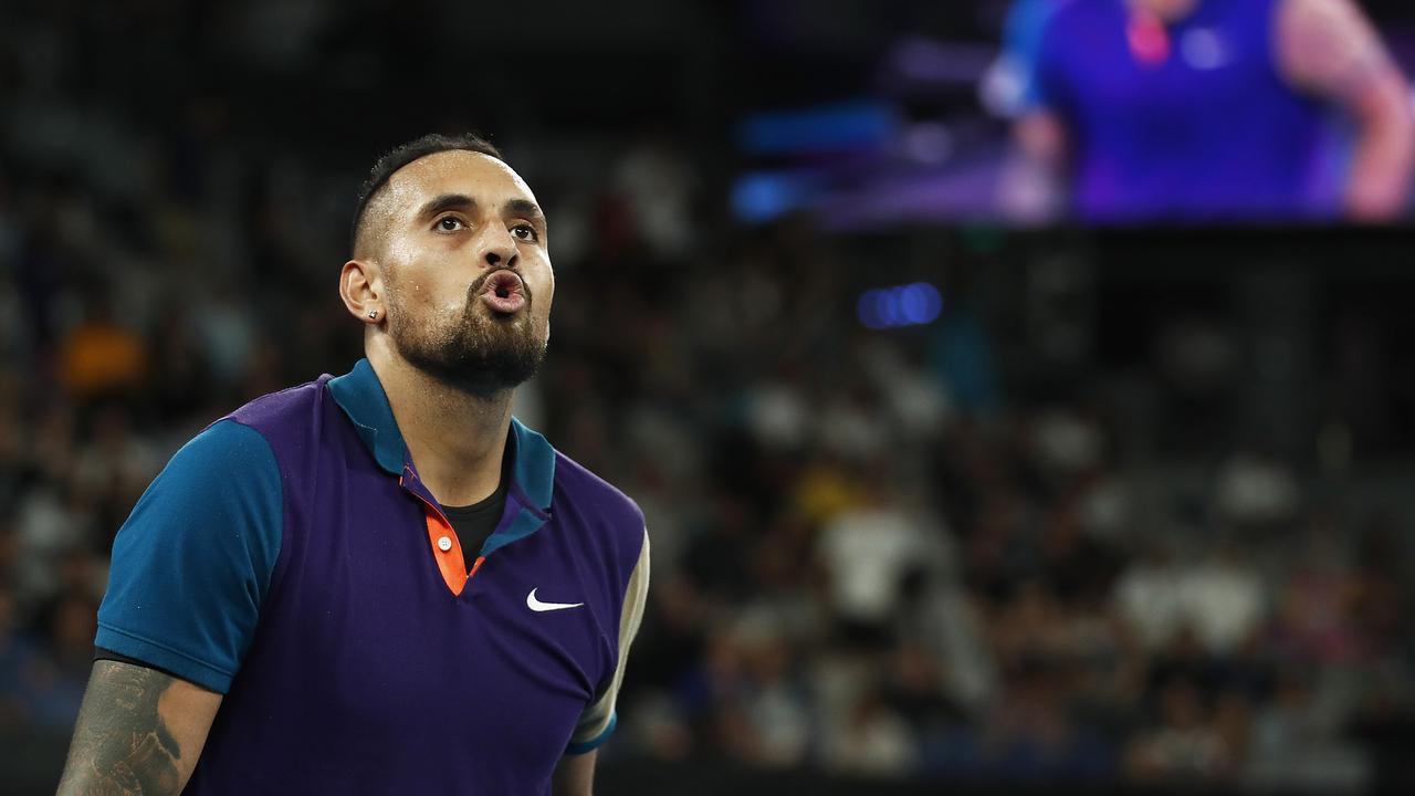 Nick Kyrgios was two sets up on the third seed Dominic Thiem. Then it all went wrong (Photo by Daniel Pockett/Getty Images)