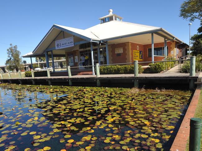 The pond at the Grafton Tourist Information Centre in South Grafton.