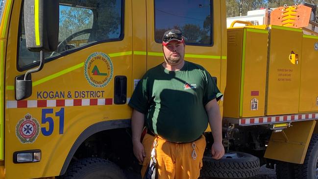 Kogan and District Rural Fire Service volunteer Stuart Larkin died in a single-vehicle crash on the Western Downs on Saturday, November 24.