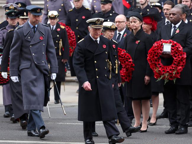 Princess Anne, seen following the King, also attended the ceremony. Picture: Chris Jackson / POOL / AFP