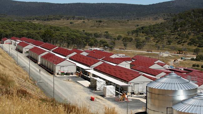 Snowy Hydro 2.0’s Tantangara onsite workers accommodation. Picture: Jane Dempster