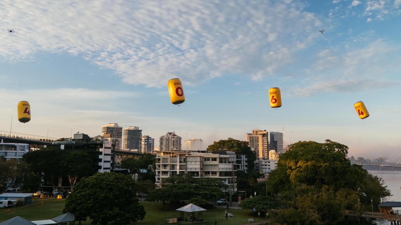 ‘Doesn’t get more Qld’: XXXX GOLD flies through the air for Origin