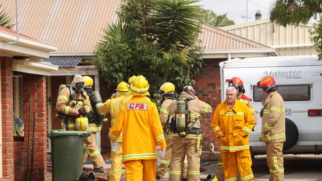 A house fire at Longview Ave Leopold. Picture: Alison Wynd