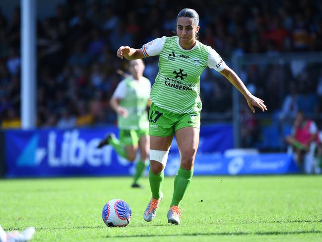 Vesna Milivojević in action for Canberra United. Picture: Getty Images