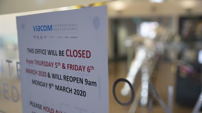 Offices are being closed as the virus spreads. Picture: Getty Images