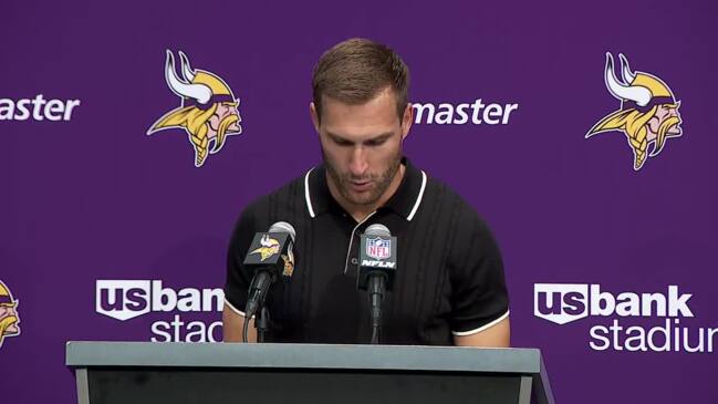 NFL world reacts to Kirk Cousins' attire during press conference