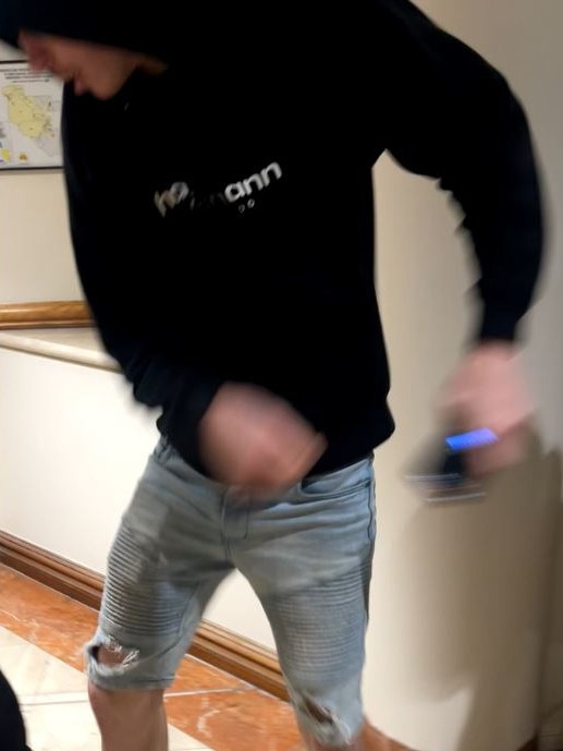 Mr Gatenby said Taylor was the person in a hoodie shown in the footage.