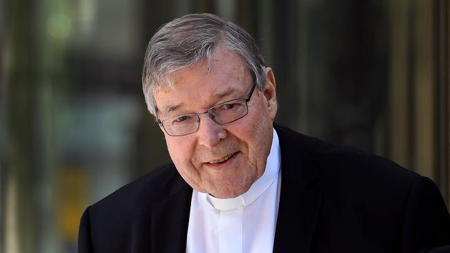 Cardinal George Pell in Melbourne in 2018. Picture: AFP