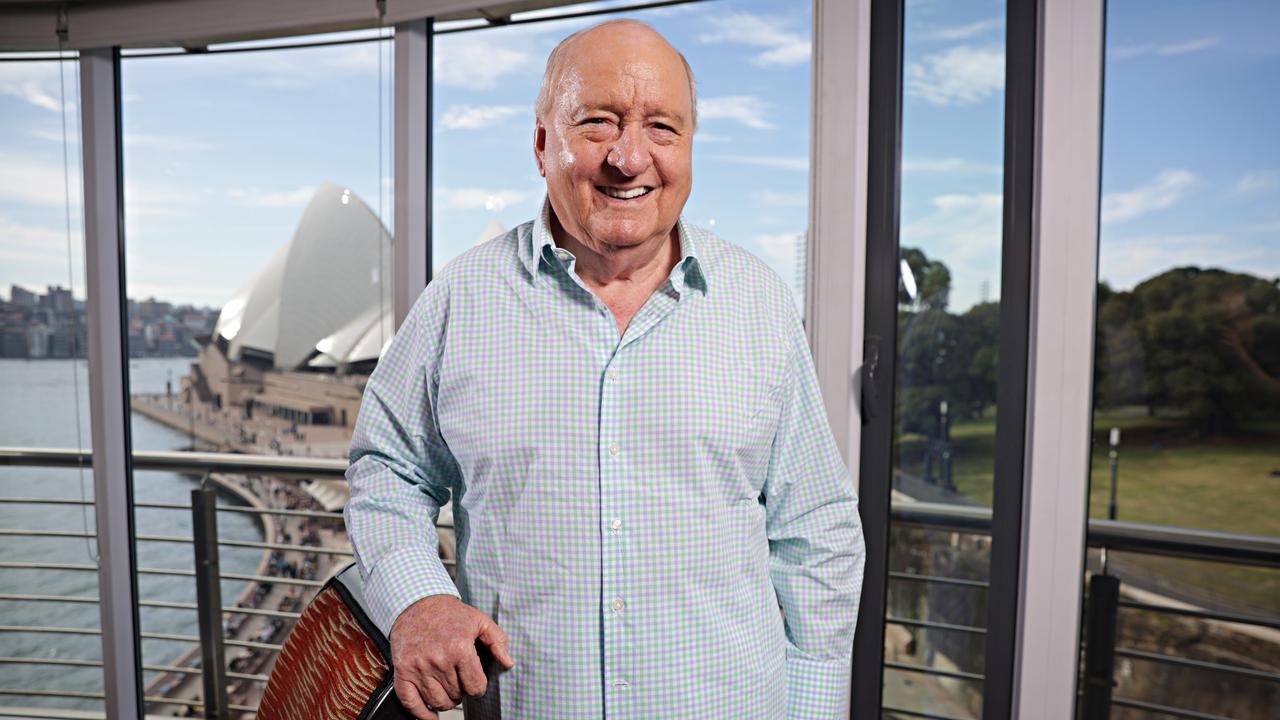 Alan Jones in his home at Circular Quay. Picture: Adam Yip