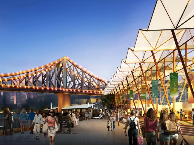 Artist’s impression of the Howard Smith Wharves redevelopment