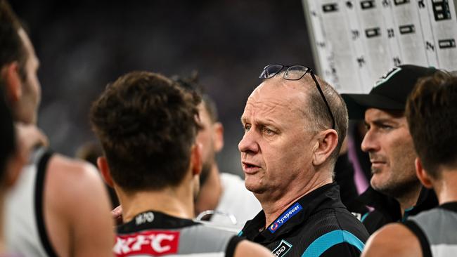 Finals are looking very unlikely for Ken Hinkley’s side. Picture: Daniel Carson/AFL Photos via Getty Images