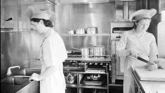 Cooks in the kitchen. Picture: Public Records Office of Victoria