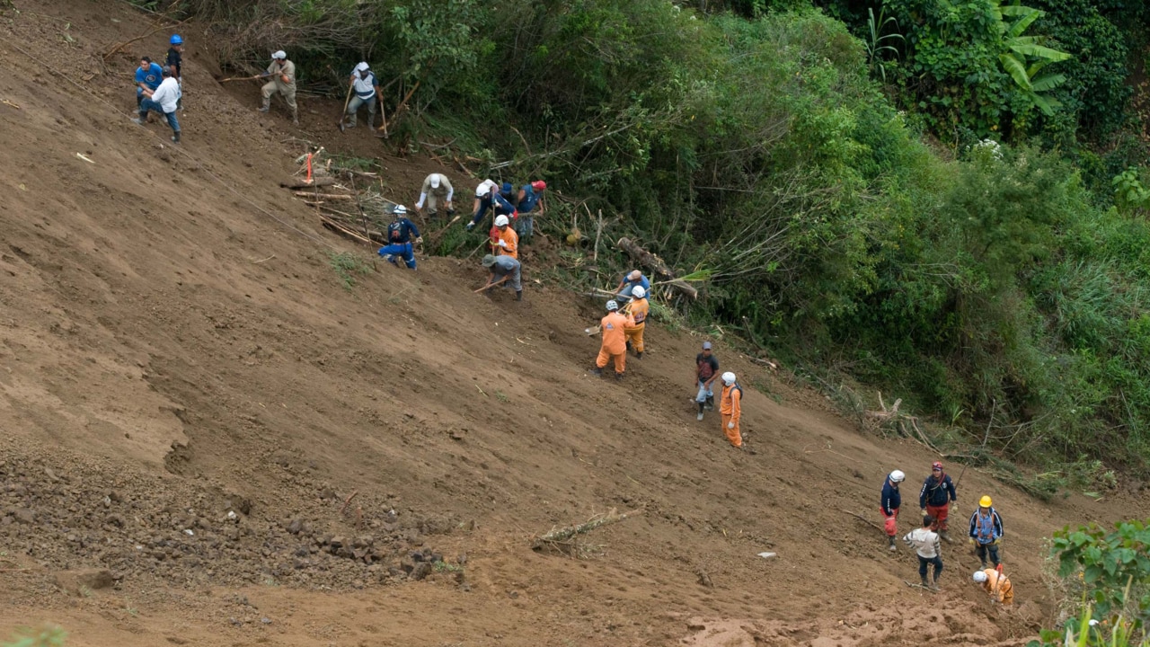 WATCH: Drone footage shows aftermath of deadly landslide in Colombia