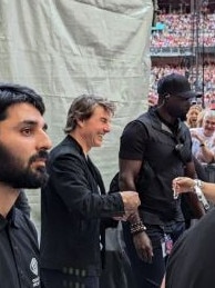 Tom Cruise was spotted at one of Taylor Swift's London shows where he exchanged friendship bracelets with fans. Picture: Supplied