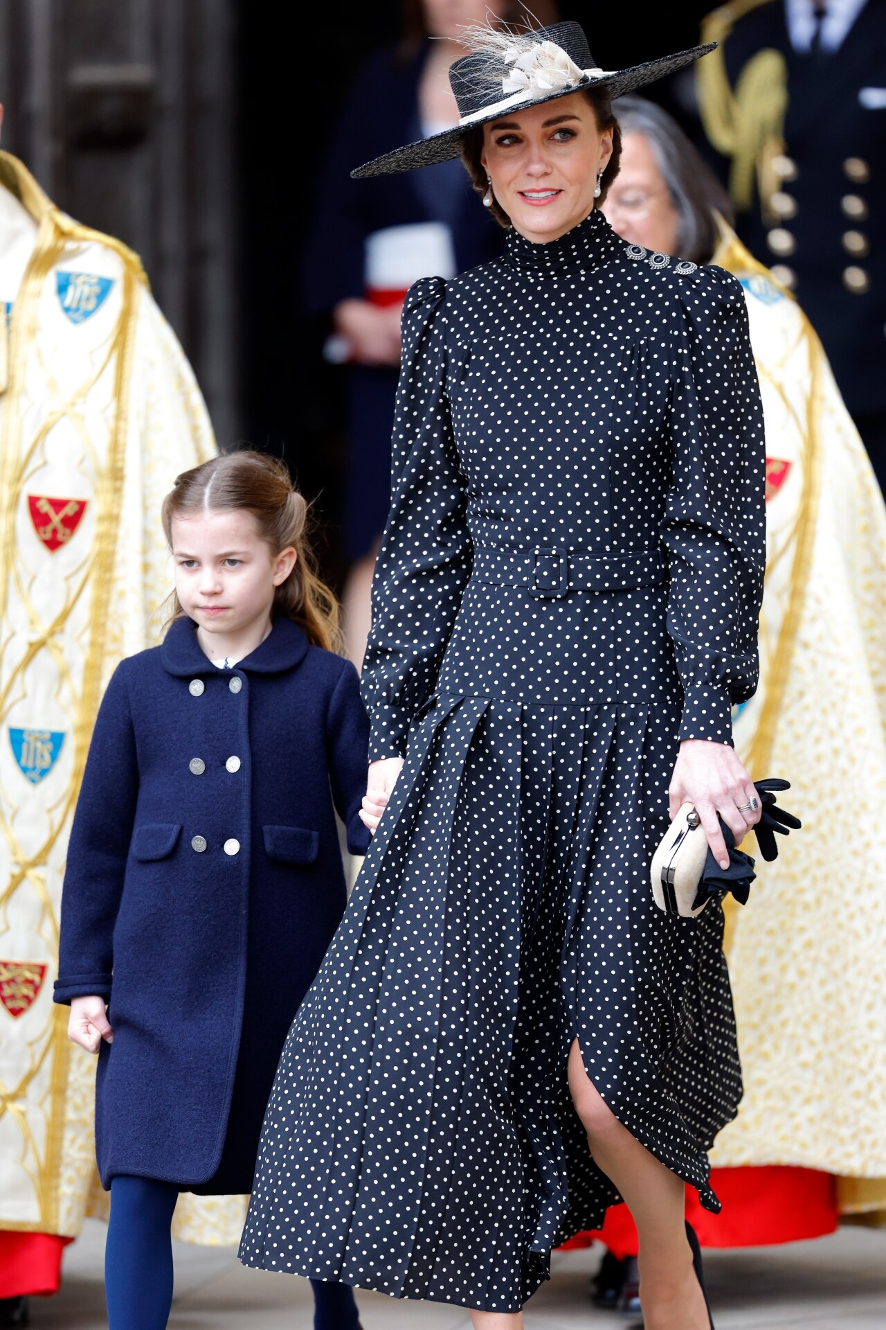 <p>Kate wears Alessandra Rich on April 9, 2021.</p>