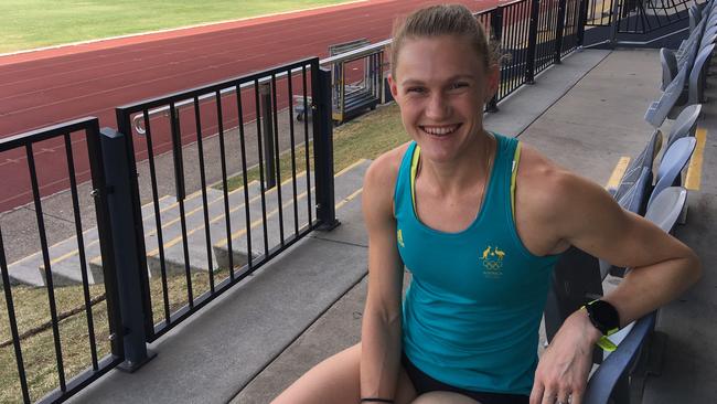 Caitlin Sargent-Jones at her second home, UQ Sport.