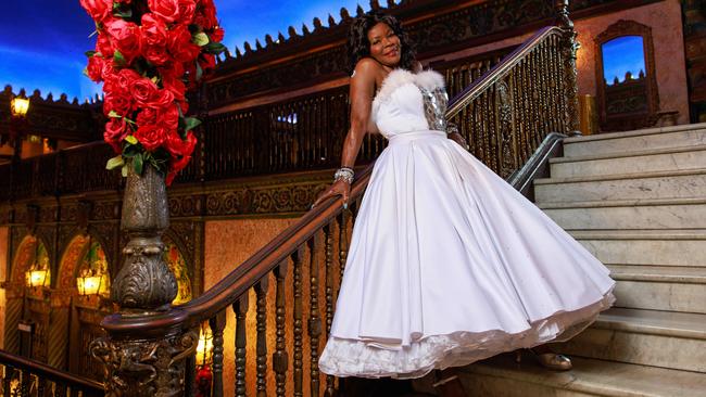 Marcia Hines at Capitol Theatre in Sydney doing a dress rehearsal of Grease ahead of the Sydney season’s opening tonight. Picture: Justin Lloyd/The Daily Telegraph.