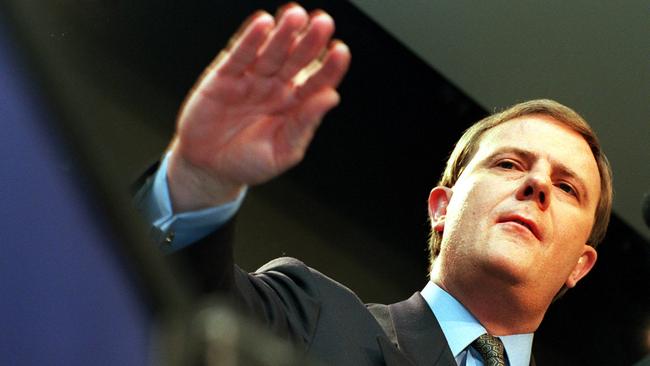 Peter Costello during his post 1996 budget address to the National Press Club.