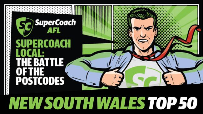 SuperCoach Battle of the Postcodes: NSW ladder