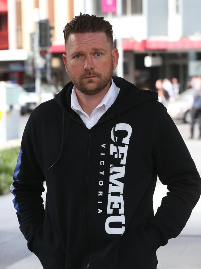 CFMEU organiser Kane Pearson.