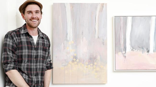 Artist Dan Kyle one of the five recipients of the Brett Whiteley Travelling Art Scholarship. Picture: Jonathan Ng