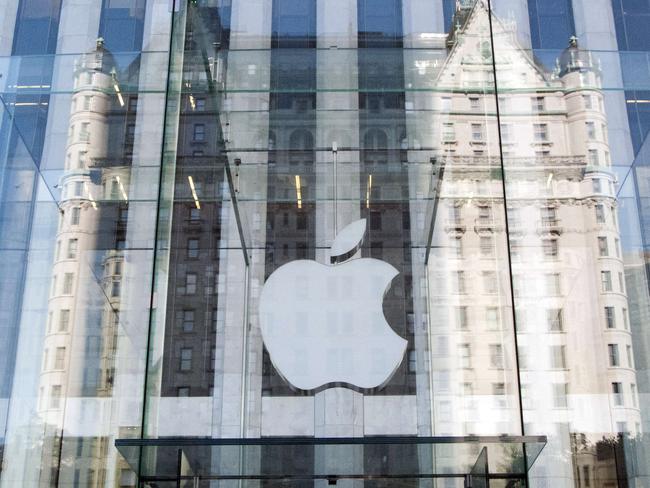 The Apple store in New York.