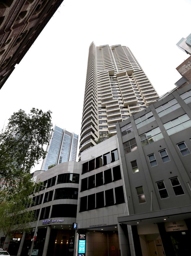 O’Keefe’s CBD apartment block. Picture: Damian Shaw