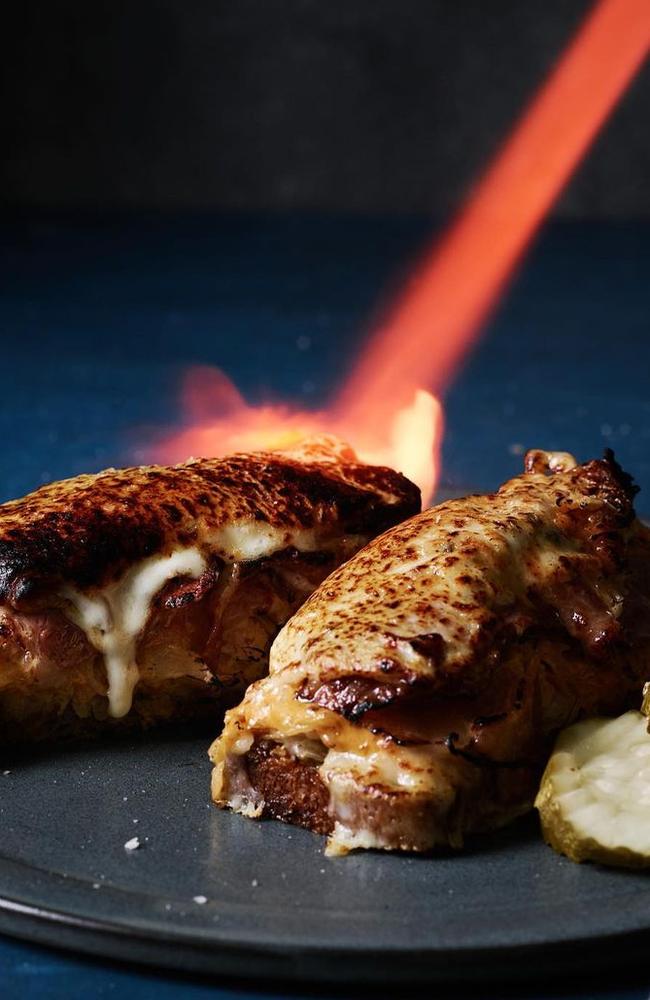 The Flaming Reuben &amp; Truffle Brioche Toastie at Maker and Monger is a fan favourite.