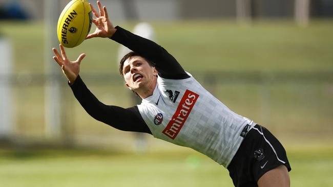 Collingwood is adamant there is a bright future for Oliver Henry in black and white. Picture: Daniel Pockett/Getty Images